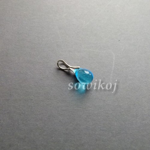 Turkusowe krople - wisiorek