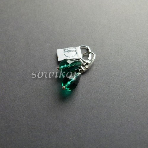 Kolczyki srebrne kryształki 