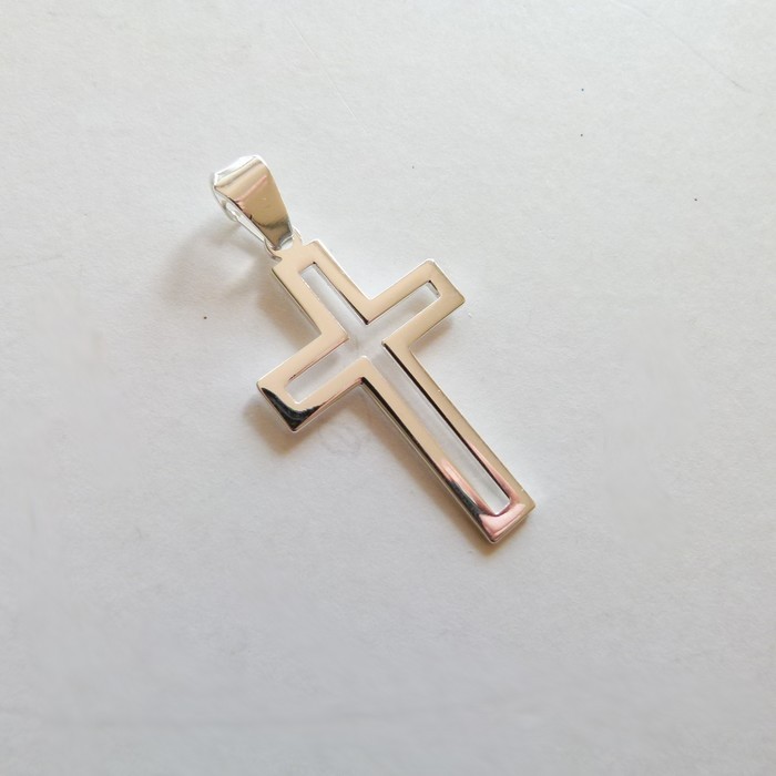 Krzyżyk srebrny męski