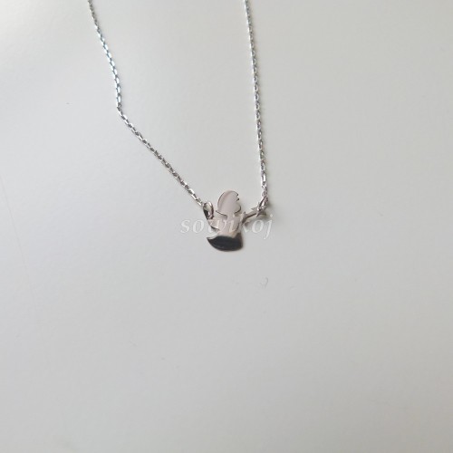 anioł srebrny łańcuszek