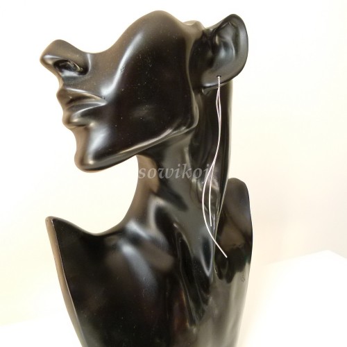 Kolczyki ze srebrna mega długie - 11 cm