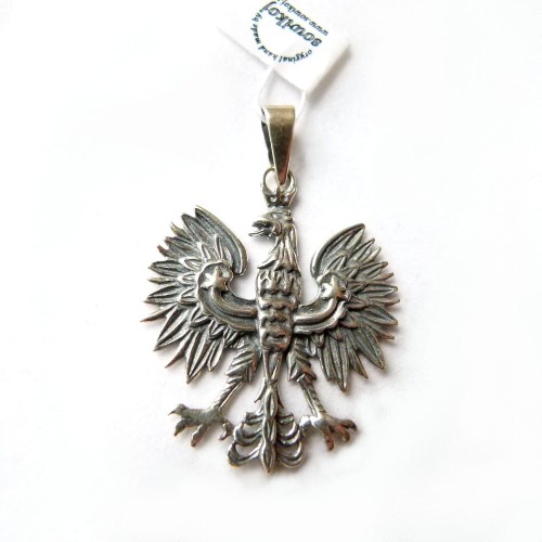 Duży orzełek - srebrny wisiorek
