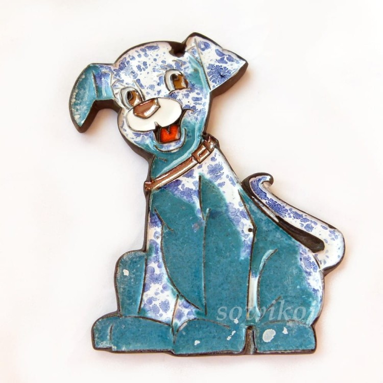 Ozdoba ceramiczna - pies