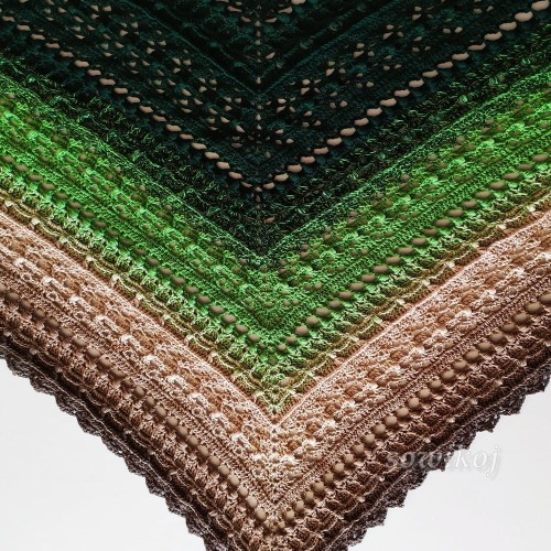 layla schemat szydełkowy na chustę