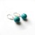 Kolczyki wiszące kule - turkusowe