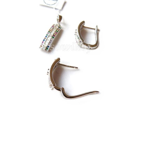 Zawieszka i kolczyki - zestaw srebrnej biżuterii