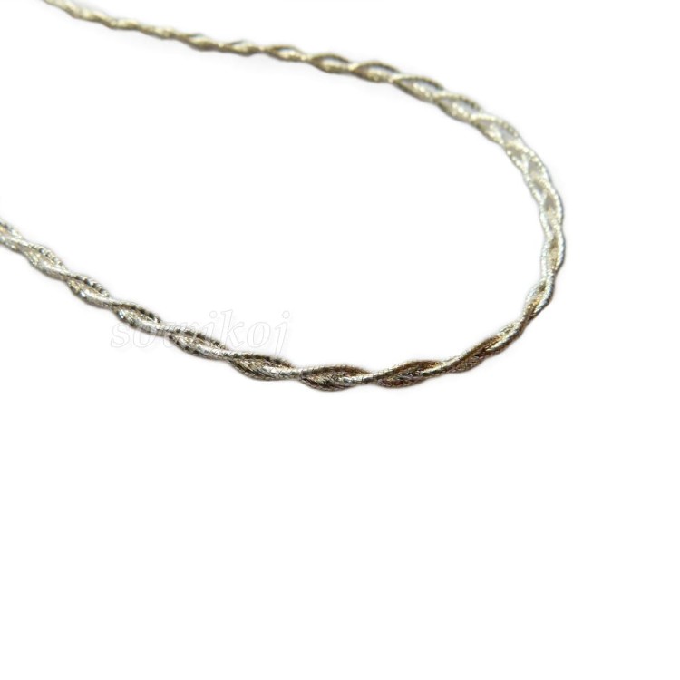 Plecionka łańcuszek srebrny warkoczyk