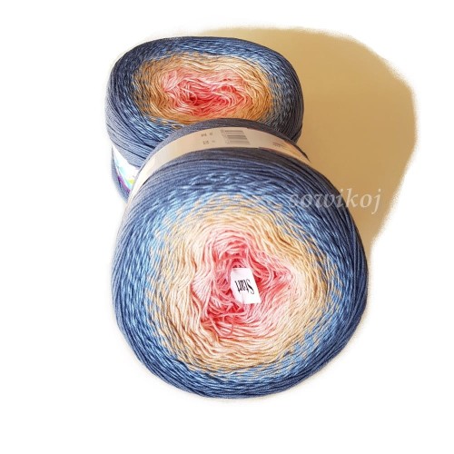 Włóczka cieniowana - ombre - YarnArt Flowers kolor 262