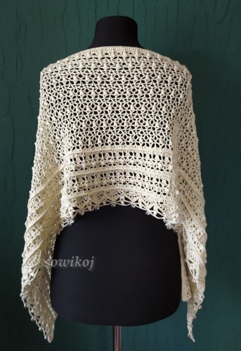 Szydełkowy szal - wzór graficzny kiki