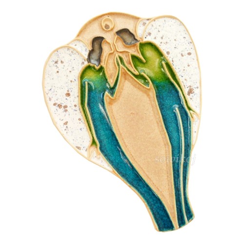 Dwa anioły - Ceramika serce pocałunek