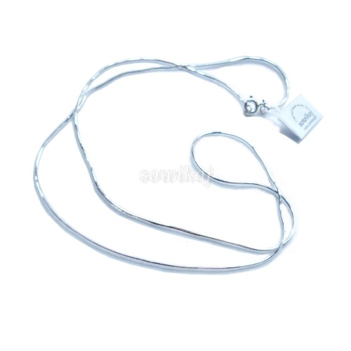 Srebrny delikatny Łańcuszek linka  Rodowana - mocno błyszcząca