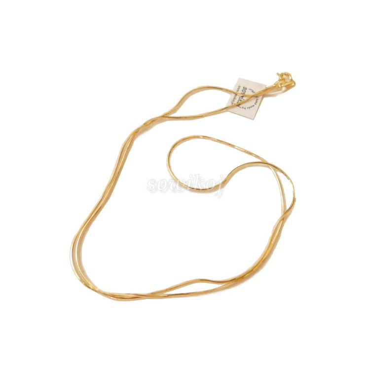 Delikatny srebrny złocony łańcuszek linka 0,9