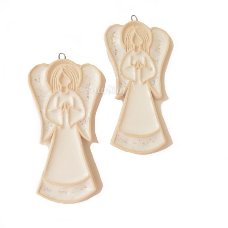 Aniołek ceramiczny - biały