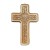 Krzyż beżowy - ceramika szkliwiona do powieszenia na ścianie