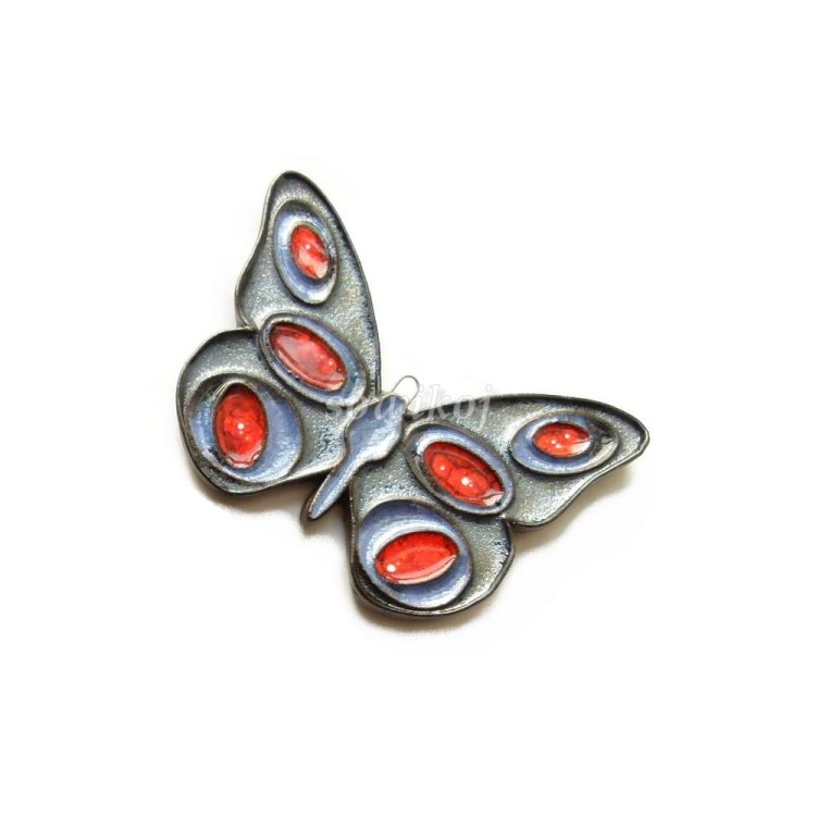 Ceramika szkliwiona motylek