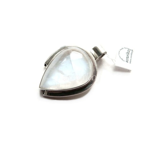 Kamień księżycowy srebrny wisior