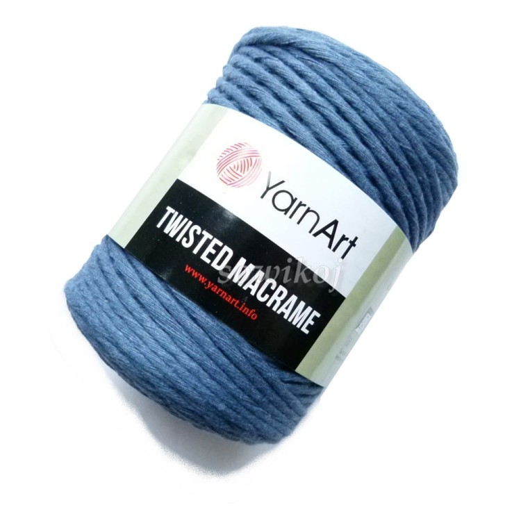 Sznurek do makramy skręcany - YarnArt Twisted Macrame kol.761 Jeans