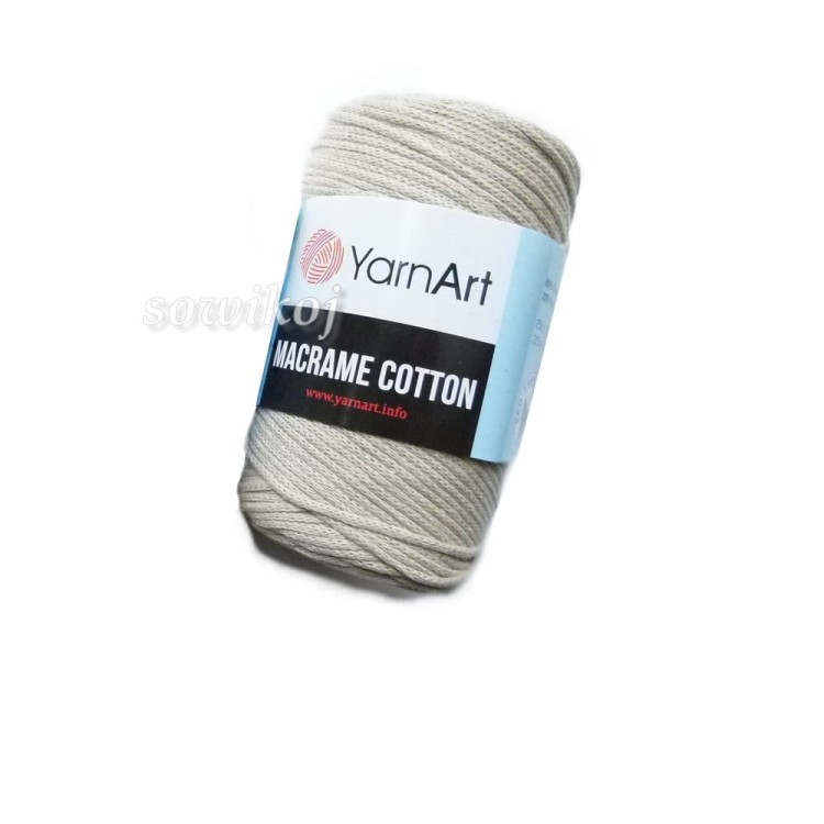 Sznurek bawełniany YarnArt Cotton macrame kolor 753 beżowy