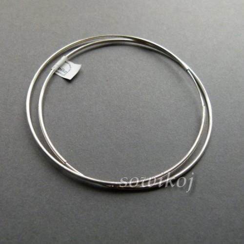 Kolczyki srebrne Duże koła  średnica 8 cm.