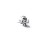 Zawieszka charms - srebro 925 piesek  Goofy