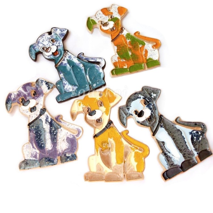 Ceramiczne pieski ozdoba do domu