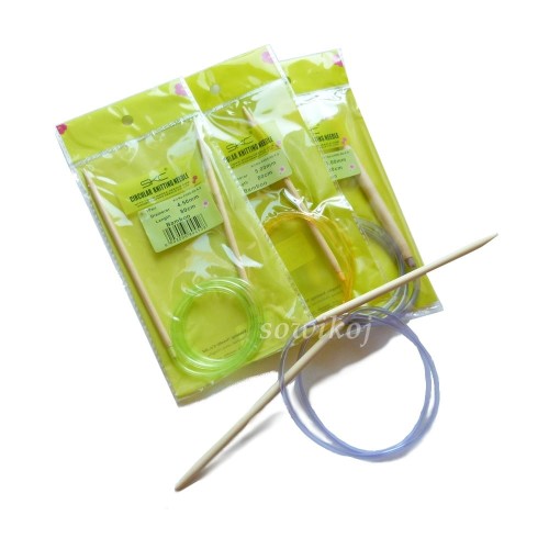 Lekkie druty bambusowe z miękką żyłką