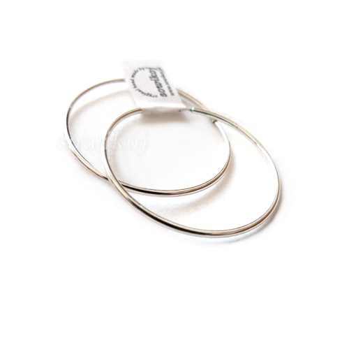 Srebrne kolczyki koła 1,3 o średnicy 33mm