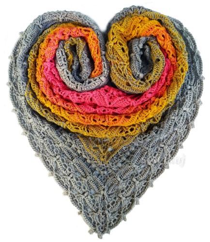 Szydełkowa chusta Kristle - wzór - pattern