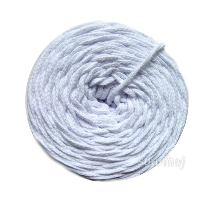 Sznurek bawełniany biały - 2 mm LaCorda macrama cotton
