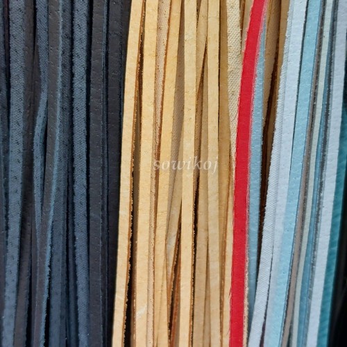 Rzemień naturalny gruby - różne kolory 5mm