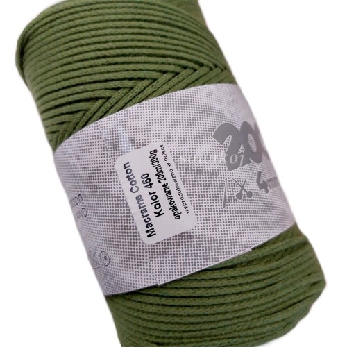 Sznurek oliwkowa zieleń