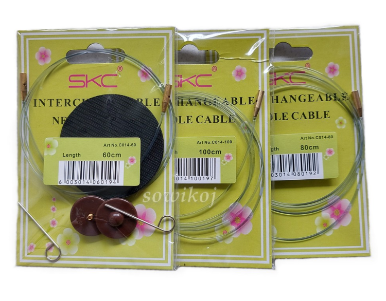 Wkręcana żyłka do drutów hebanowych o różnych rozmiarach i długościach