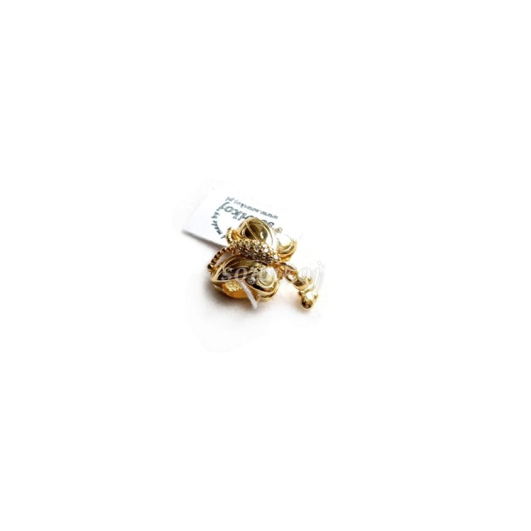 Srebro pozłacane - motylek charms - zawieszka do bransoletki