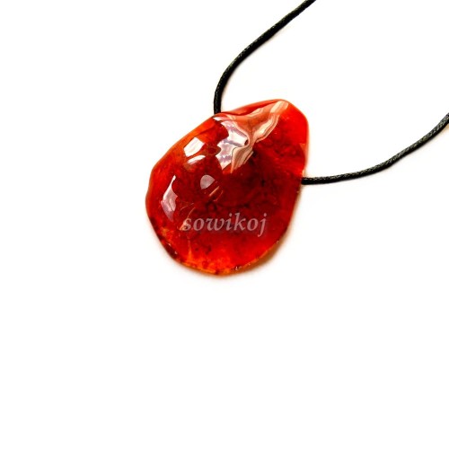 Biżuteria autorska ze szkła - kropla