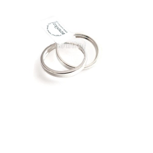 Szerokie koła kolczyki srebrne szyny - srebro próby 925