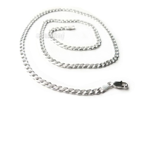 Męski srebrny łańcuszek - pancerka