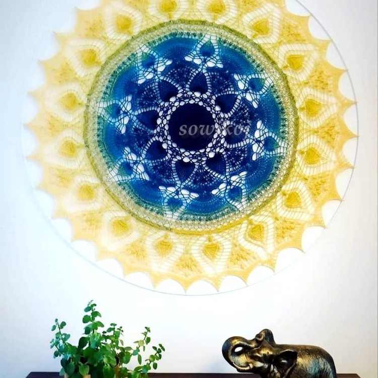 Przykładowe wykonanie Mandali z wzoru Mata Hari