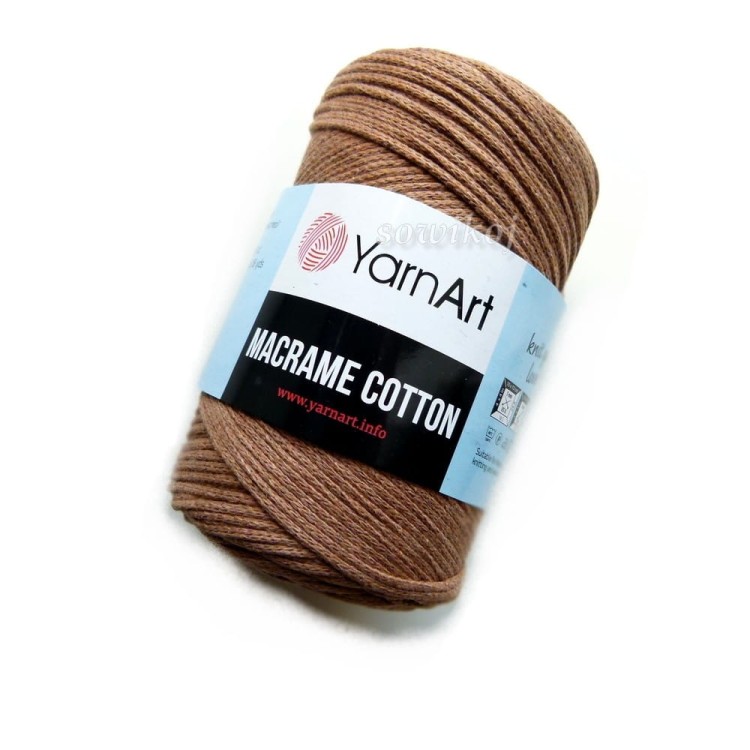 Sznurek do makramy w kolorze brązowym - orzech