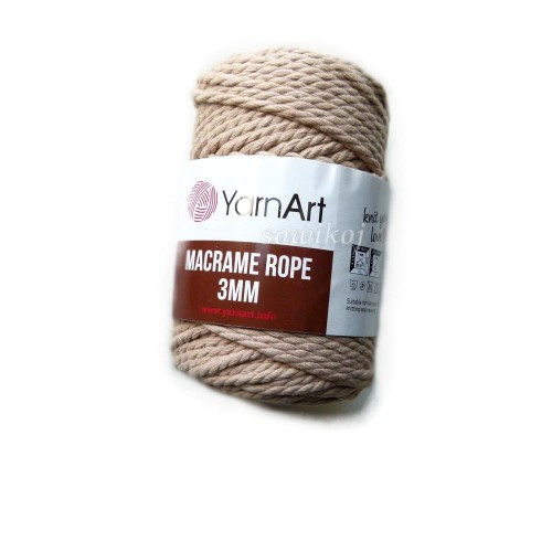 Beżowy sznurek Rope YarnArt - skręcony - kolor 753