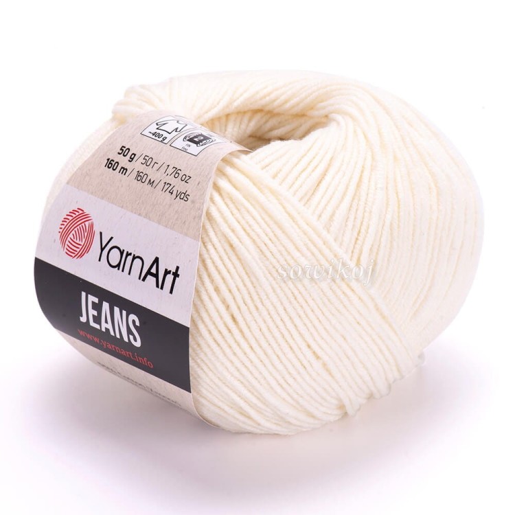 Motek YarnArt Jeans - kolor krem ecru
