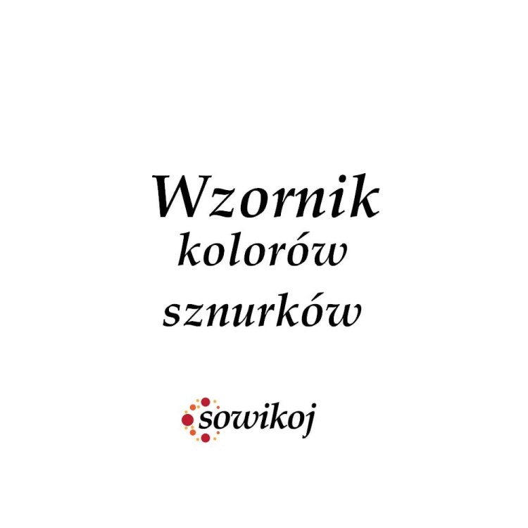 Wzornik kolorów sznurków