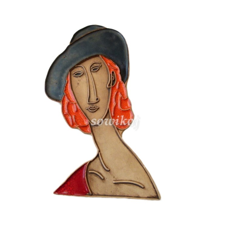 Modigliani ceramiczna zawieszka na ścianę