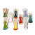 Anioły ceramiczne - 9 cm - różne kolory