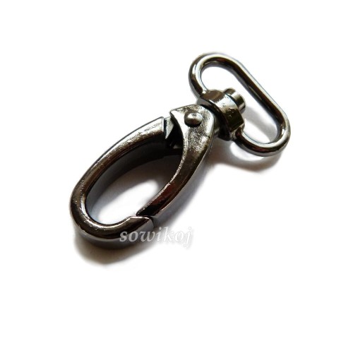 Bardzo duży mocny ciężki karabińczyk płaski obrotowy - szekla