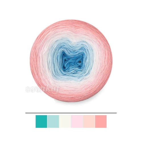 Cieniowana włóczka dostępna od ręki B831