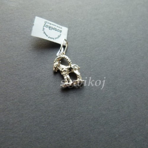 koziorożec mały srebrny znak zodiaku - wisiorek