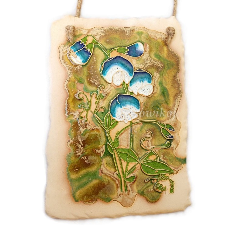 Ceramiczny panel - groszek pachnący