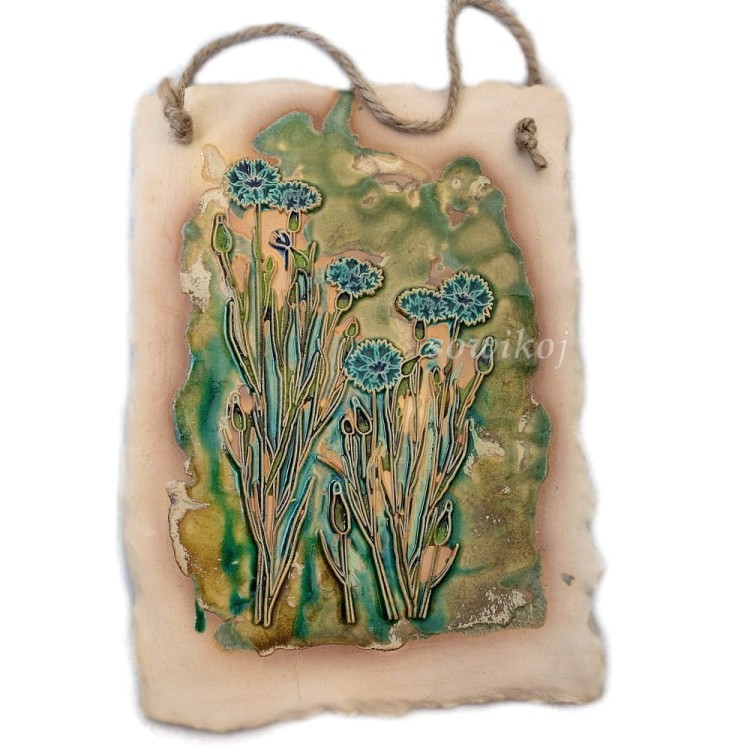 Ceramiczny kafelek obraz - Chabry