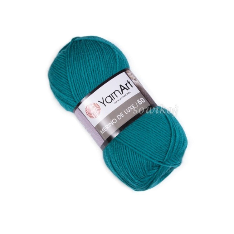Motek Merino De Lux kolor turkusowy