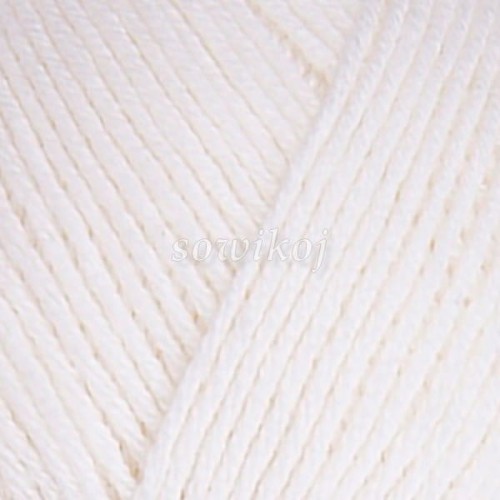 Biały naturalny - biel wełny kol.730 włóczka Flowers Unicolor